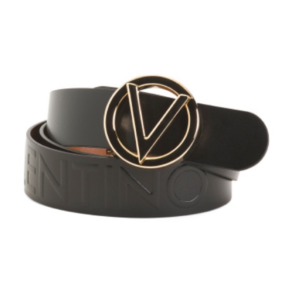 Valentino Leather Bessy Soave Belt